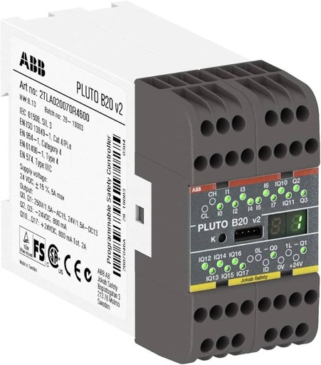 AUTOMATE DE SECURITE ABB PLUTO D20 2TLA020070R4600